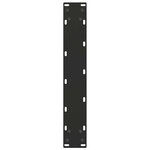 vidaXL Pieds de table de bar en U 2 pièces Noir 40 x (100-101) cm Acier
