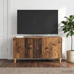 vidaXL Meuble TV Bois ancien 99 x 34 5 x 50 cm Bois d'ingénierie