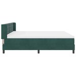 vidaXL Lit à ressorts avec matelas noir 100x200 cm en velours