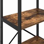 vidaXL Étagère Chêne fumé 56 x 34 x 133 5 cm Bois d'ingénierie