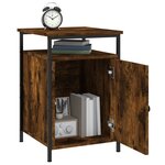 vidaXL Tables de chevet 2 Pièces chêne fumé 40x42x60 cm bois d'ingénierie