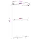 vidaXL Store latéral de balcon 100  polyester fer acier