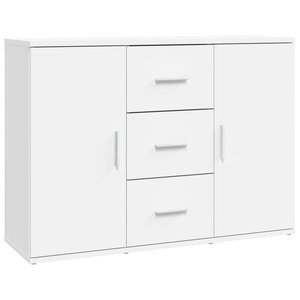 vidaXL Buffet blanc 91x29 5x65 cm bois d'ingénierie