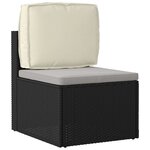 vidaXL Coussin pour dossier de palette Crème 50 x 40 x 12 cm