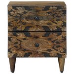 vidaXL Cabinet de chevet avec tiroir Marron 40 x 33 5 x 46 cm