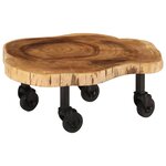 vidaXL Table basse bois d'acacia massif 60x55x25 cm