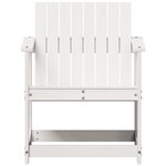 vidaXL Chaise de jardin blanc 62x56x77 cm bois de pin massif