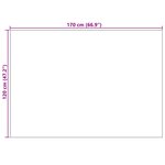 vidaXL Tapis de surface HUARTE Gris 170 x 120 cm Polyester