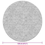 vidaXL Tapis lavable antidérapant 120 cm beige