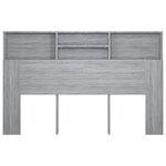 vidaXL Armoire de tête de lit Sonoma gris 160x19x103 5 cm