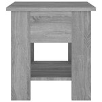 vidaXL Table basse Sonoma gris 40x40x42 cm Bois d'ingénierie