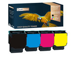 Qualitoner x4 toners 70c2hk0 70c2hc0 70c2hm0 70c2hy0 (noir + cyan + magenta + jaune) compatible pour lexmark