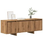 vidaXL Meuble TV chêne artisanal 120x30x40 5 cm bois d'ingénierie