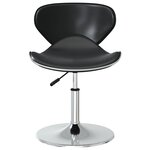 vidaXL Chaises à manger lot de 4 noir similicuir