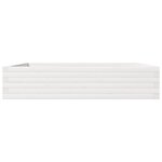 vidaXL Jardinière blanc 110x110x23 cm bois de pin massif