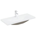 vidaXL Ensemble de meubles de salle de bain 2 Pièces gris béton