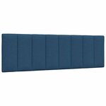 vidaXL Cadre de lit sans matelas Hanko bleu 160x200 cm tissu