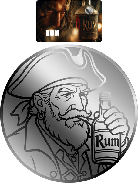 Monnaie RUM 1/500 Oz Palladium 25$ Liberia 2026 (PRÉCOMMANDE)