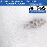 Lot de 20 rouleaux de film bulle d'air largeur 100cm x longueur 100m - gamme air'roll coex