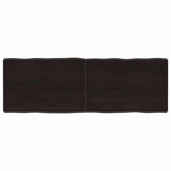 vidaXL Dessus de table bois massif traité bordure assortie