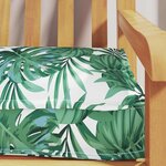 vidaXL Coussin de palette Floral Motif de feuille 200 x 40 x 8 cm