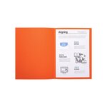 Paquet de 100 chemises Foldyne 180 Orange EXACOMPTA