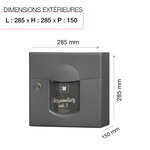 Boîte aux lettres Soléa compact  Gris anthracite REN 0206MS