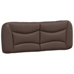 vidaXL Lit avec matelas marron 120x200 cm similicuir