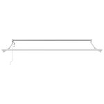 vidaXL Auvent Rétractable Rouge 350 x 250 cm tissu