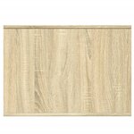 vidaXL Meuble de bac à litière pour chat chêne sonoma bois ingénierie