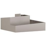 vidaXL Cache-pot de jardin Marron 100 x 100 x 50 cm Acier patiné