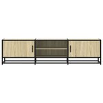 vidaXL Meuble TV chêne sonoma 160x35x41 cm bois d'ingénierie et métal