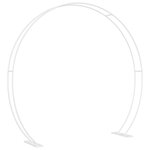 vidaXL Arche de mariage Blanc 223 x 45 x 201 cm Acier