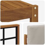 vidaXL Ensemble de canapés d'extérieur 10 pc Gris Naturel et Clair