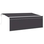 vidaXL Auvent rétractable Anthracite 400 x 200 cm