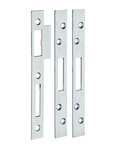 THIRARD - Lot de 3 gâches plates 20mm à bouts carrés  pour pênes rectangulaires - THIRARD