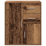 vidaXL Buffet avec tiroir Vieux bois 60 x 31 x 70 cm Bois d'ingénierie