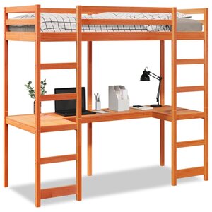 vidaXL Cadre de lit superposé sans matelas 80x200cm bois de pin massif