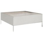 vidaXL Lit surélevé de jardin 100x100x25 cm acier inoxydable