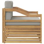 vidaXL Canapé d’extérieur Blanc et gris clair