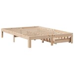 vidaXL Cadre de lit avec tiroirs sans matelas 150x200 cm
