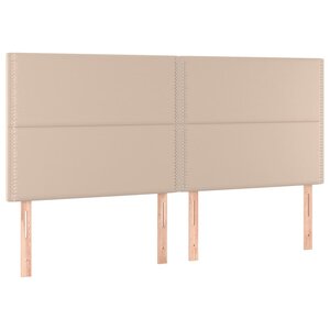 vidaXL Tête de lit Cappuccino 180 x 5 x 118/128 cm Similicuir