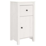vidaXL Buffet blanc 40x35x80 cm bois massif de pin