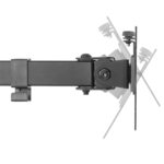 Newstar support de bureau réglable de 2 moniteurs 10"-32" 4-46 cm noir