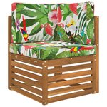 vidaXL Coussin de canapé d'extérieur 3 Pièces coloré Polyester