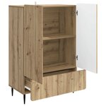 vidaXL Buffet Chêne artisanal 66 x 34 5 x 97 cm Bois d'ingénierie