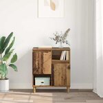 vidaXL Buffet Bois ancien 35 x 60 x 70 cm Bois d'ingénierie