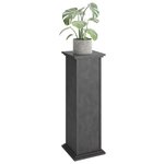 FMD Table d'appoint avec porte 88 5 cm gris