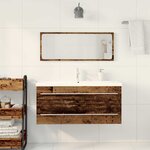 vidaXL Meuble sous-vasque avec lavabo avec tiroir 2 Pièces Bois ancien