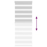 vidaXL Store zèbre gris clair largeur du tissu 55 9 cm polyester